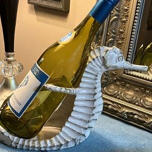 Heavy Metal Seahorse Wine BottleHolder
